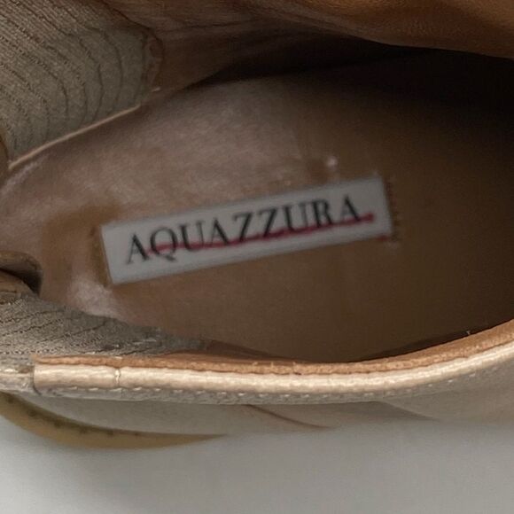 Aquazzura Saint Honore Leather Combat Booties size 40 - Picture 11 of 15